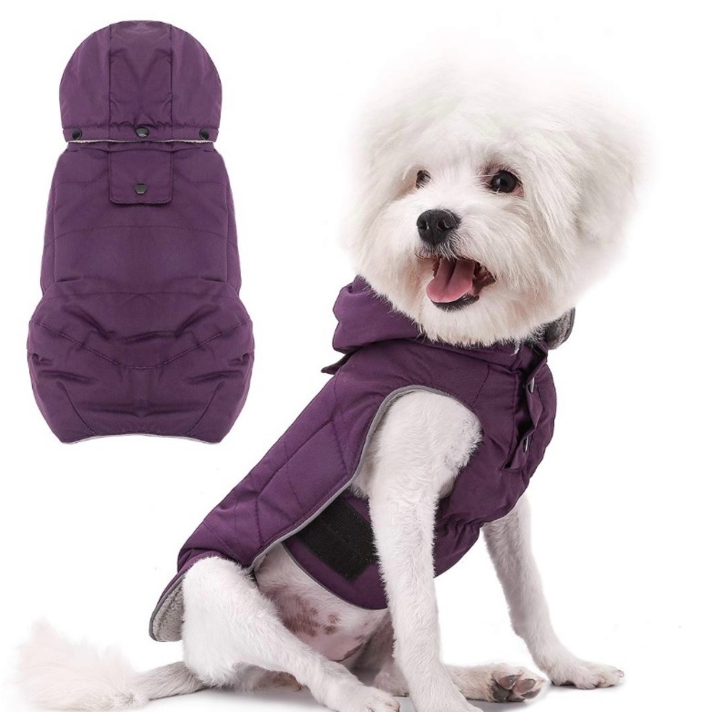 VOOPET Warm Dog Jacket, Snowproof Windproof Waterproof Dog Winter Coat